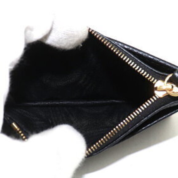 Gucci GG Marmont Leather Card Wallet Black Calfskin Wallets Fragment - Picture 5 of 9